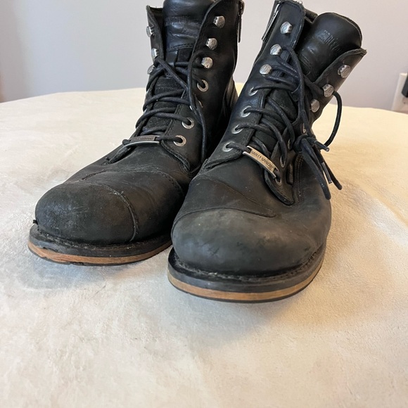Harley-Davidson Men's Rugged Black Boots - Picture 2 of 7